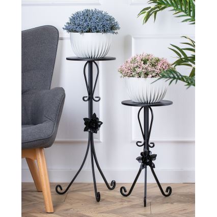 Bloemen standaard 55x33 cm zwart