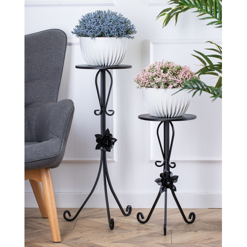 Bloemen standaard 55x33 cm zwart