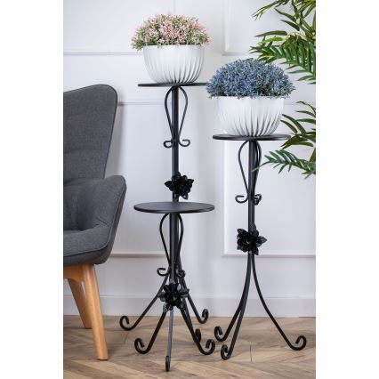 Bloemen standaard 55x33 cm zwart