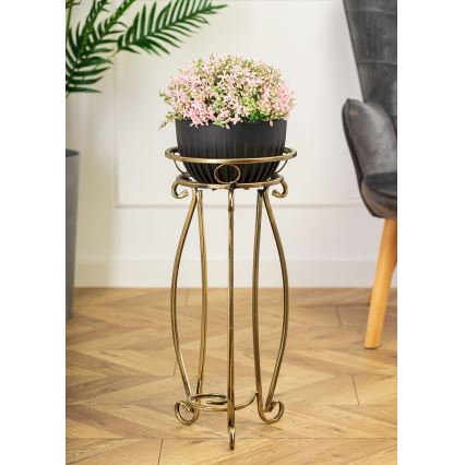 Bloemen standaard 62x28 cm goud