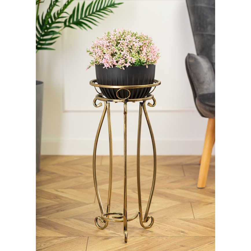 Bloemen standaard 62x28 cm goud