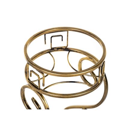 Bloemen standaard 64x60 cm goud