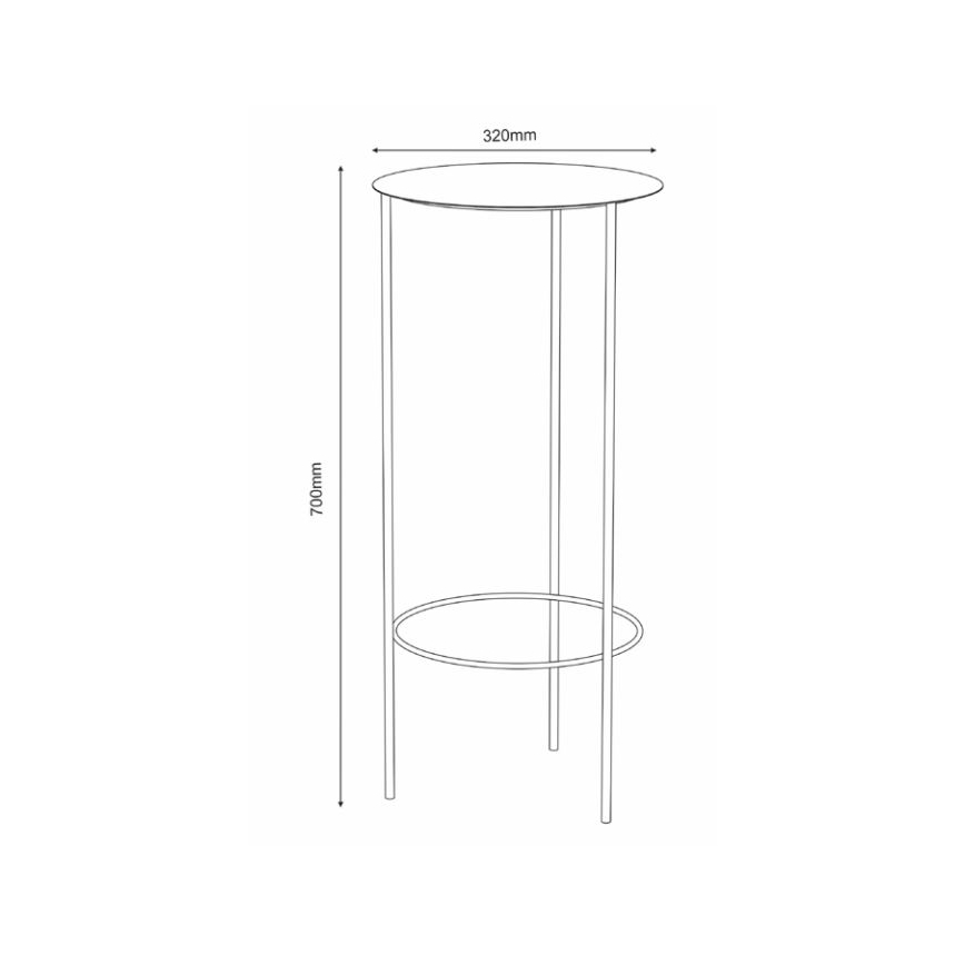 Bloemen standaard 70x32 cm wit