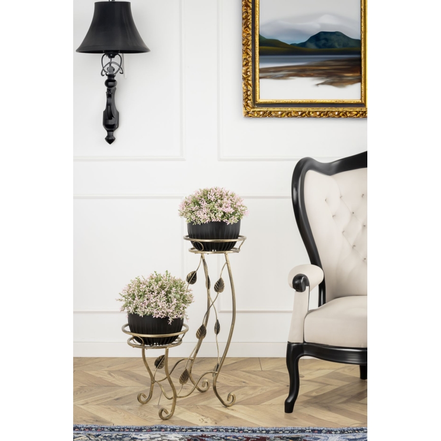 Bloemen standaard 70x50 cm goud