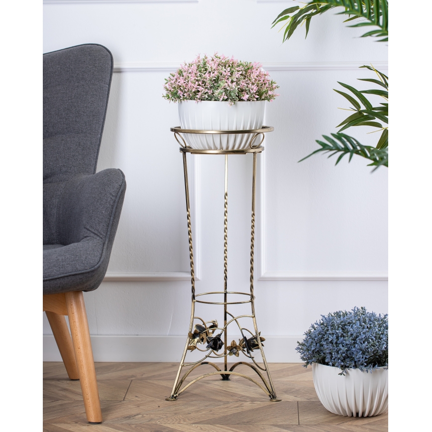 Bloemen standaard 72x28 cm goud
