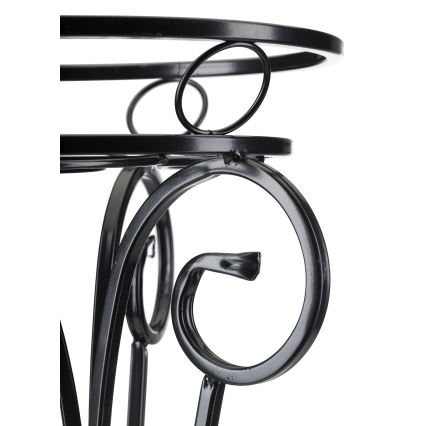 Bloemen standaard 74x34 cm zwart