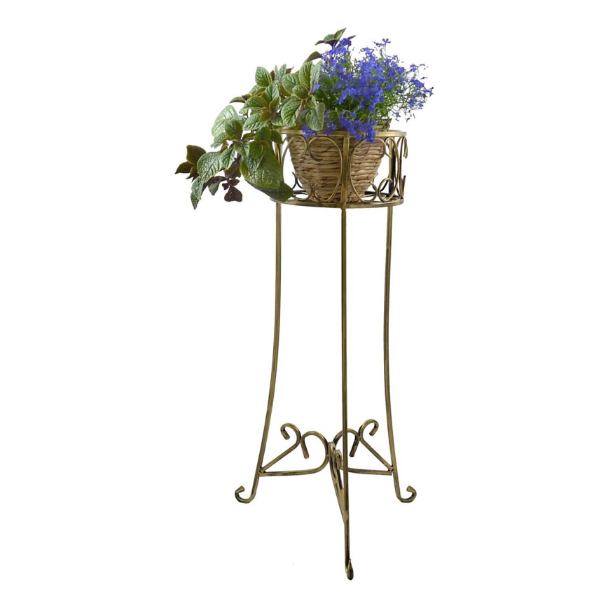 Bloemen standaard 88x28 cm goud