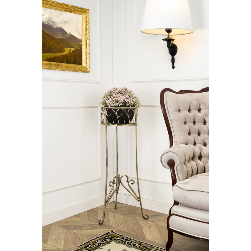 Bloemen standaard 88x28 cm goud