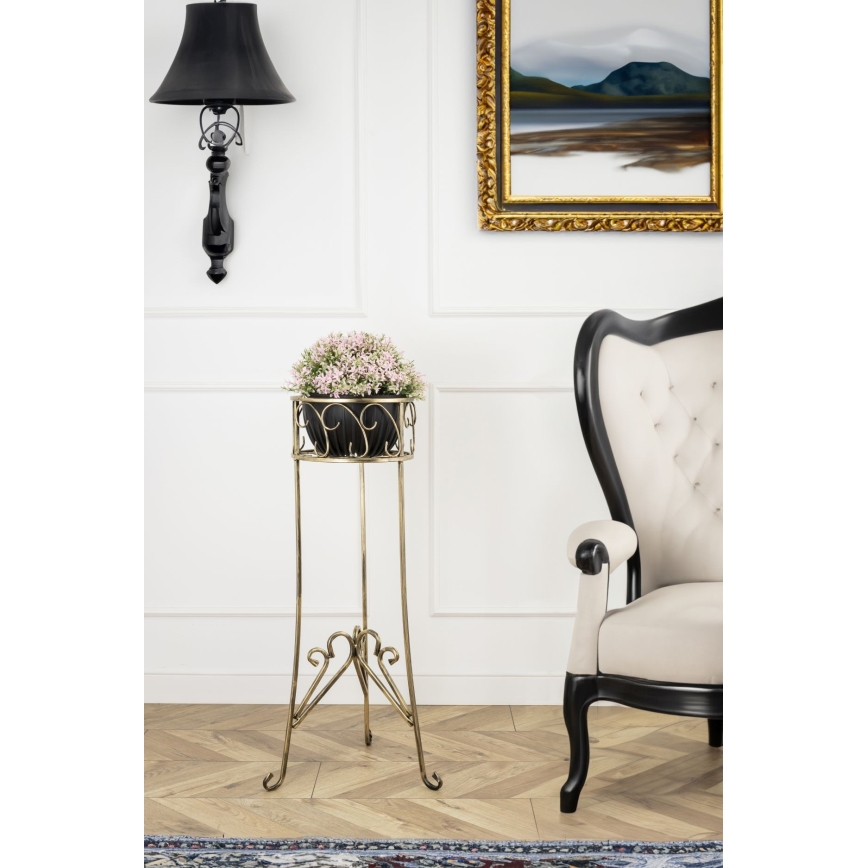 Bloemen standaard 88x28 cm goud