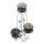 Bloemen standaard 88x65 cm zilver