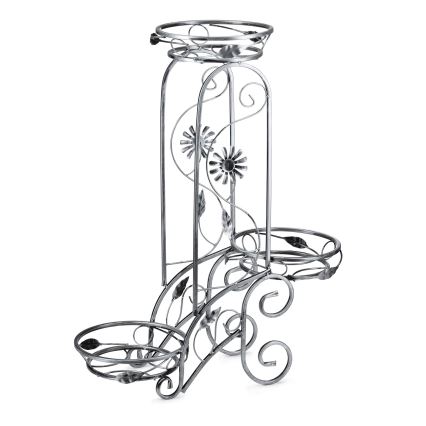 Bloemen standaard 88x65 cm zilver