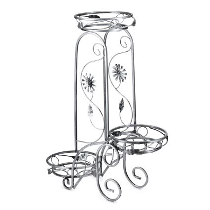Bloemen standaard 88x65 cm zilver