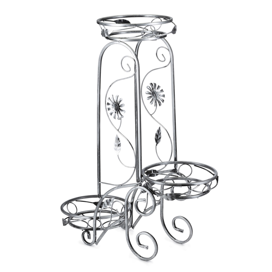 Bloemen standaard 88x65 cm zilver