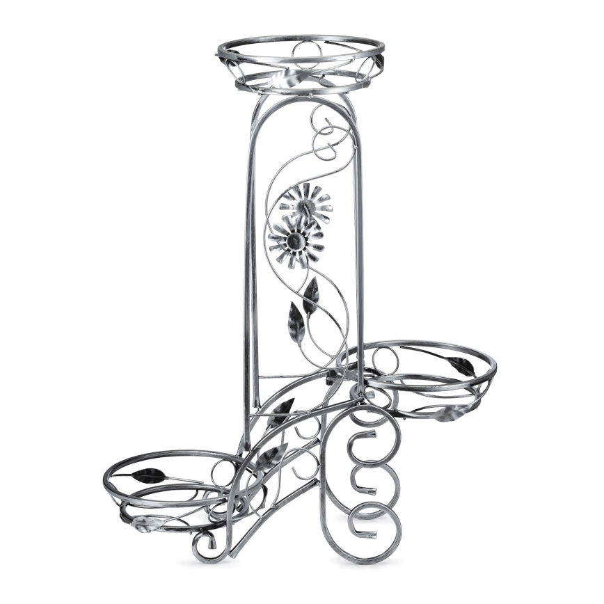 Bloemen standaard 88x65 cm zilver