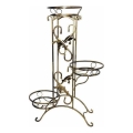 Bloemen standaard 90x65 cm goud
