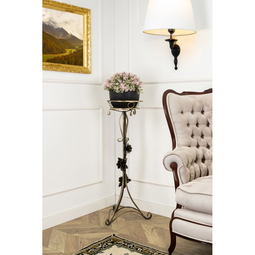 Bloemen standaard 95x38 cm goud