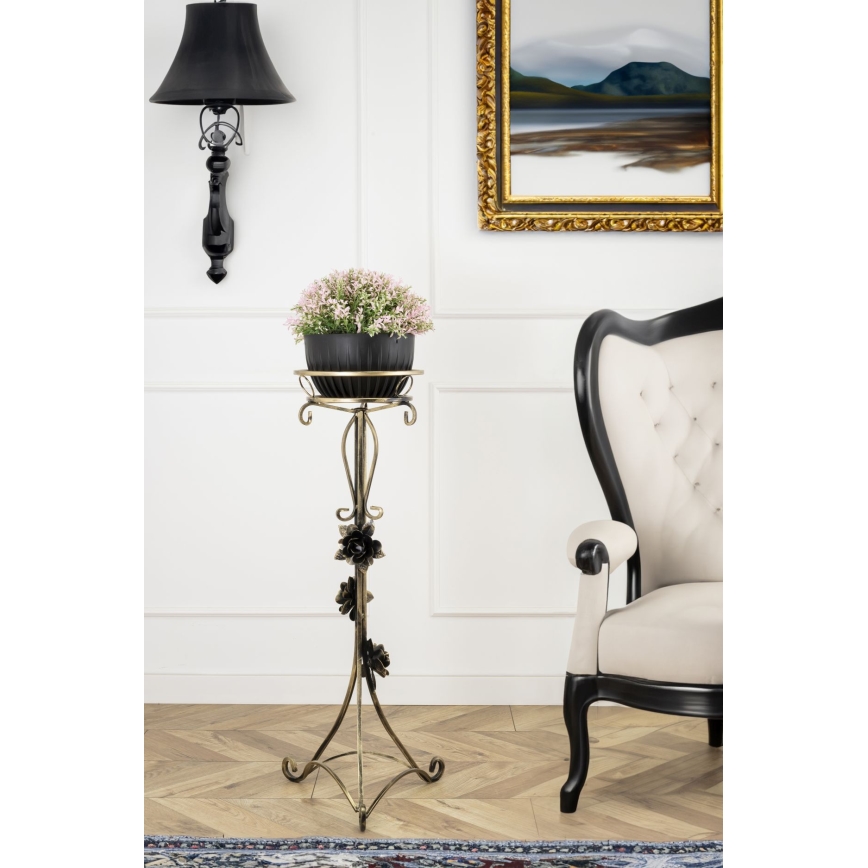 Bloemen standaard 95x38 cm goud