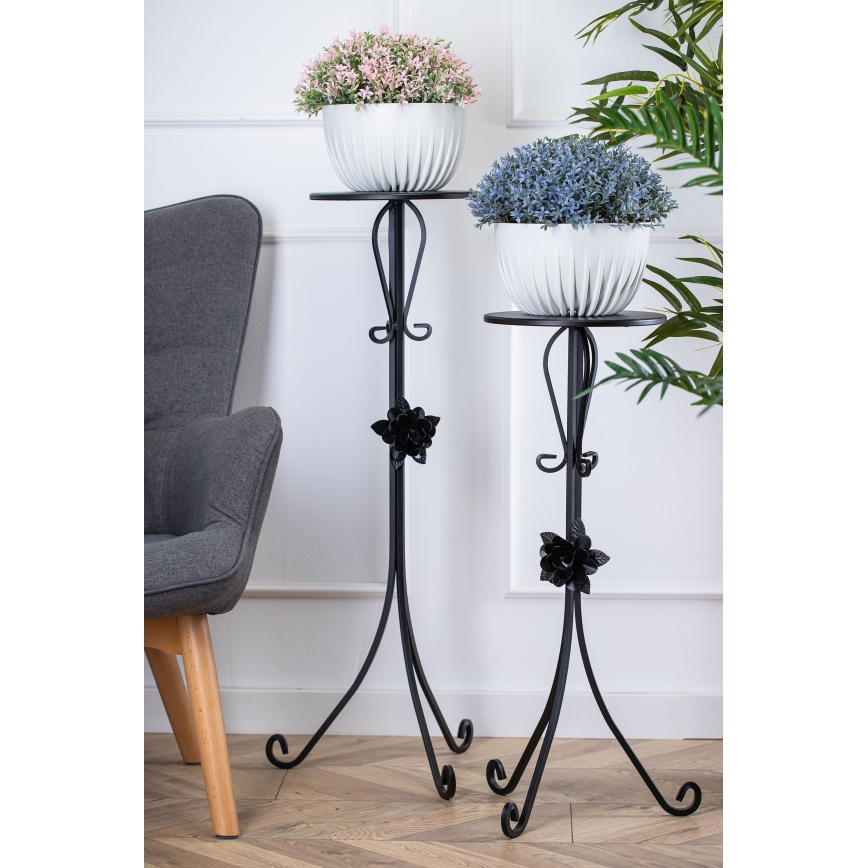 Bloemen standaard 95x39 cm zwart