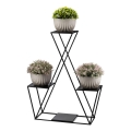 Bloemen standaard 95x78 cm zwart