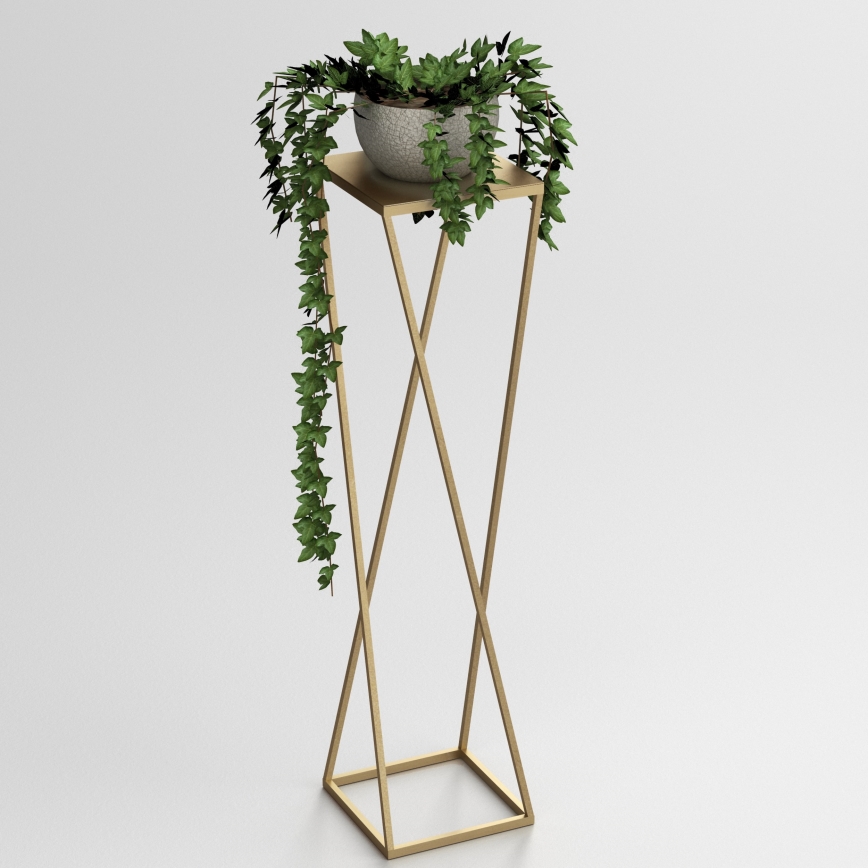 Bloemenstandaard 100x24 cm goud