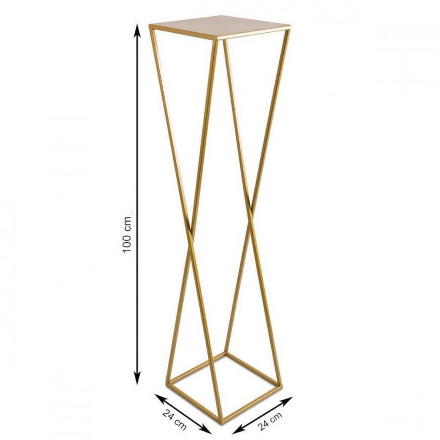 Bloemenstandaard 100x24 goudkleurig