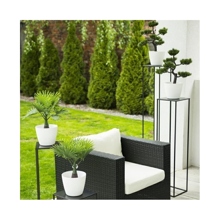 Bloemenstandaard 100x24 cm zwart