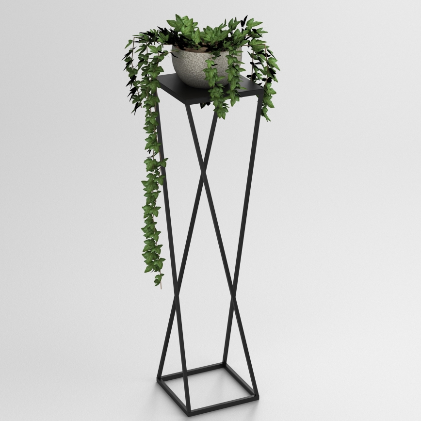 Bloemenstandaard 100x24 cm zwart