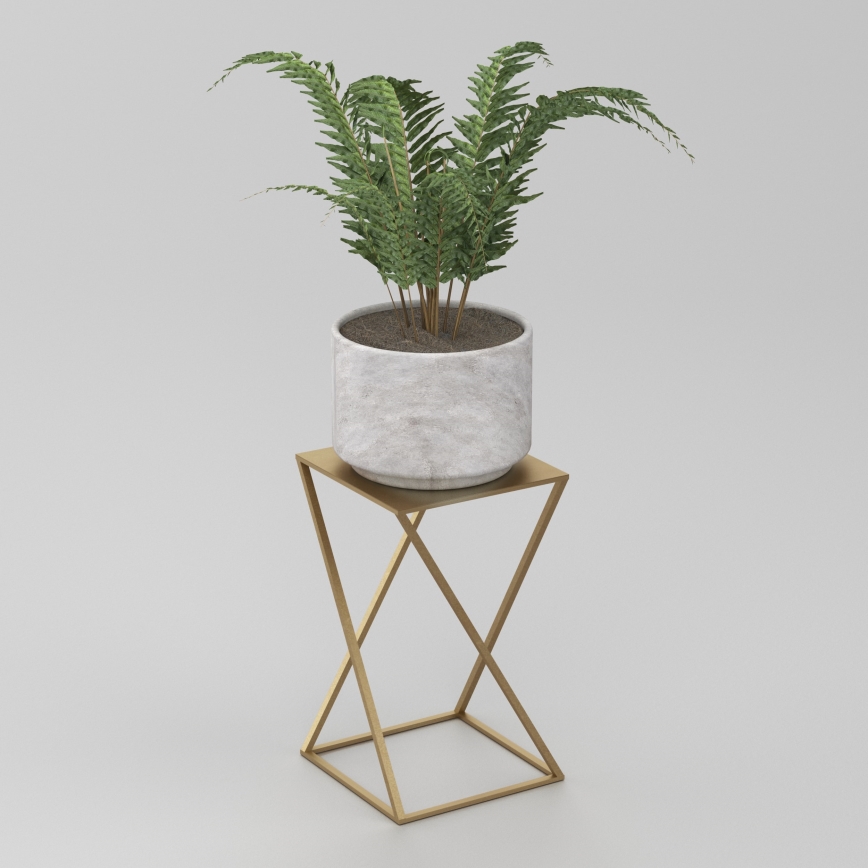 Bloemenstandaard 40x24 cm goud