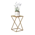 Bloemenstandaard 40x24 cm goudkleurig