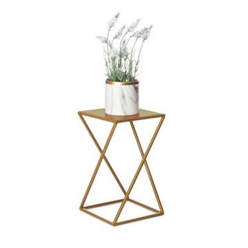 Bloemenstandaard 40x24 cm goudkleurig