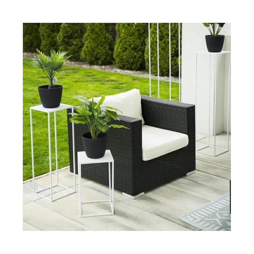 Bloemenstandaard 40x24 cm wit
