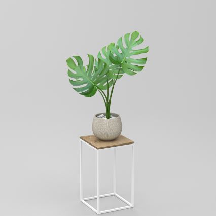 Bloemenstandaard 40x24 cm wit