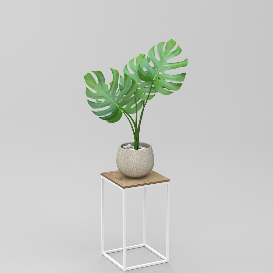 Bloemenstandaard 40x24 cm wit