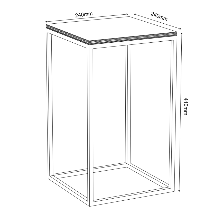 Bloemenstandaard 40x24 cm wit