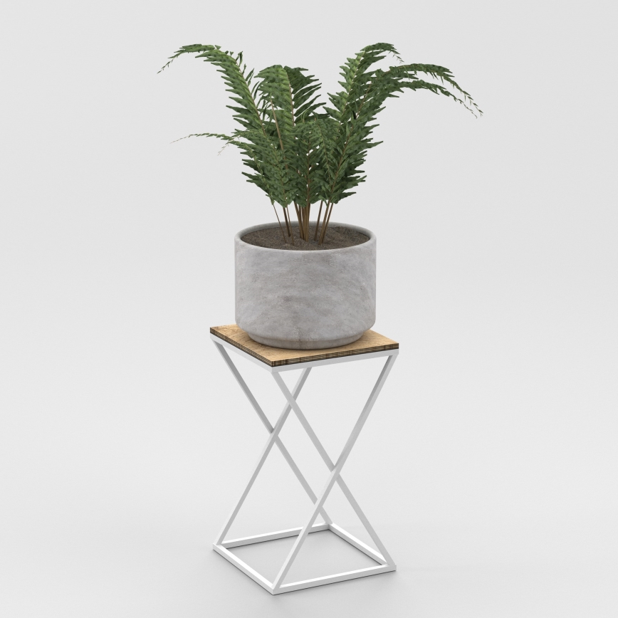 Bloemenstandaard 40x24 cm wit