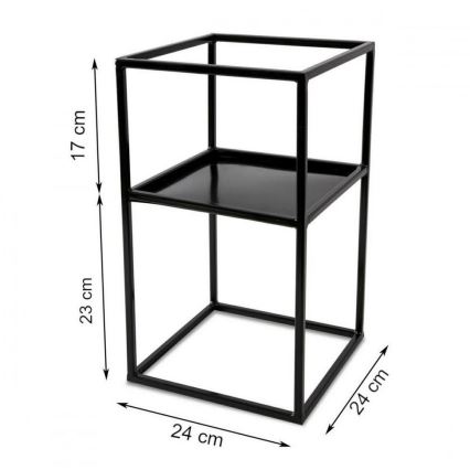 Bloemenstandaard 40x24 zwart