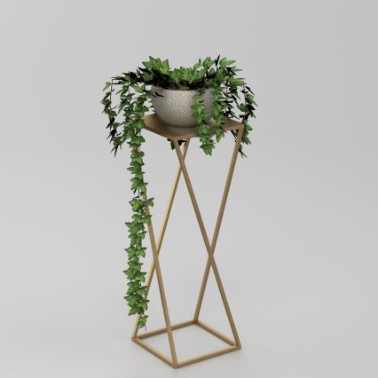 Bloemenstandaard 70x24 cm goud