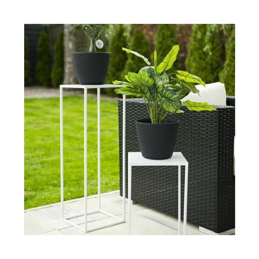 Bloemenstandaard 70x24 cm wit