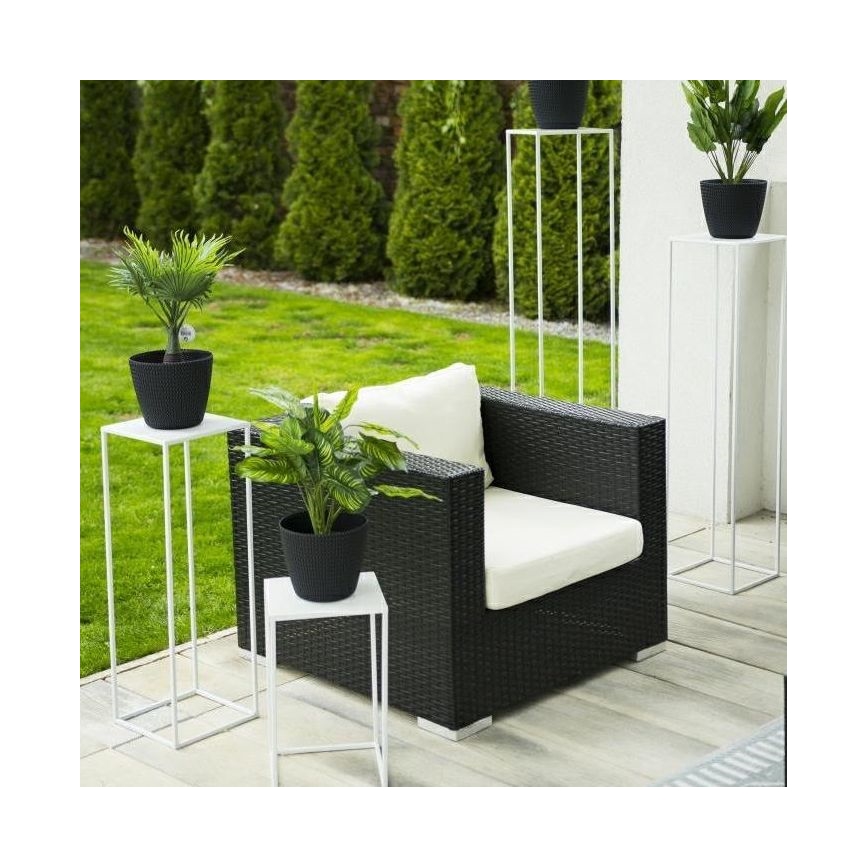 Bloemenstandaard 70x24 cm wit