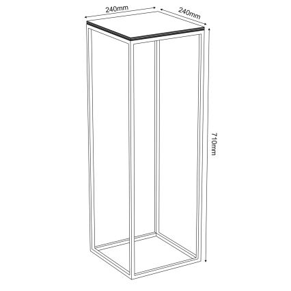 Bloemenstandaard 70x24 cm wit