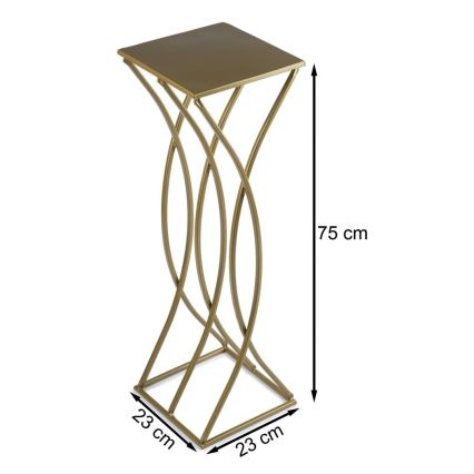 Bloemenstandaard 75x23 cm goud