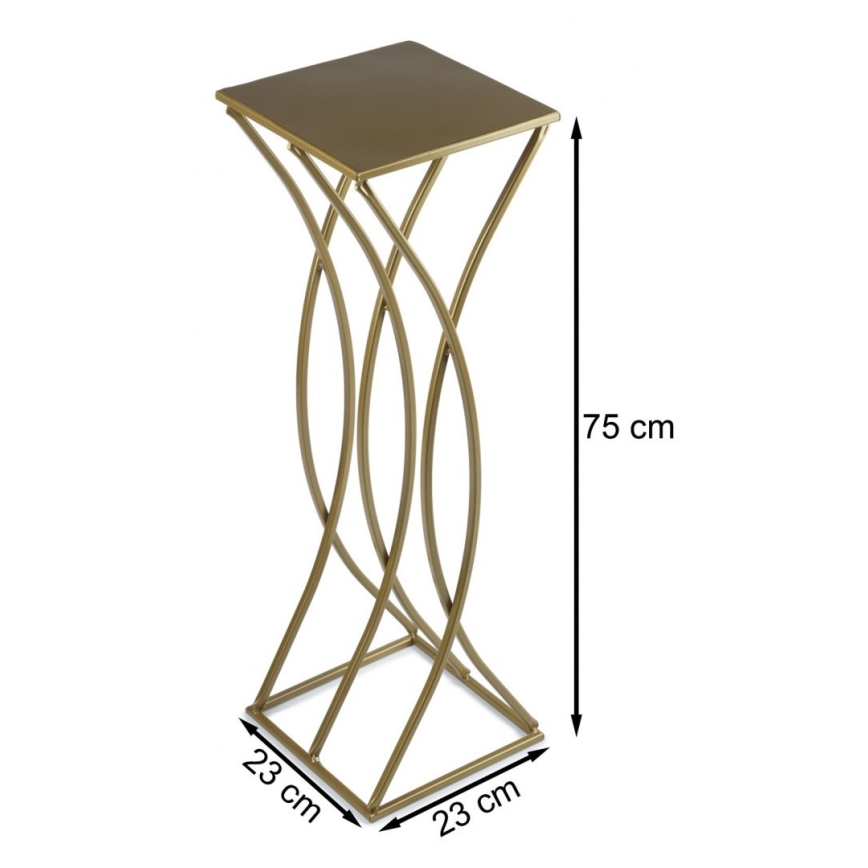 Bloemenstandaard 75x23 cm goud