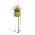 Bloemenstandaard 90x24 cm goudkleurig