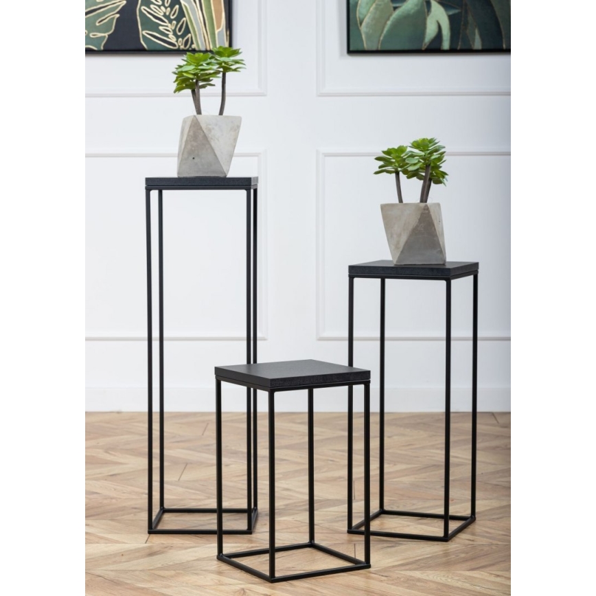 Bloemenstandaard BASICLOFT 40x24 zwart