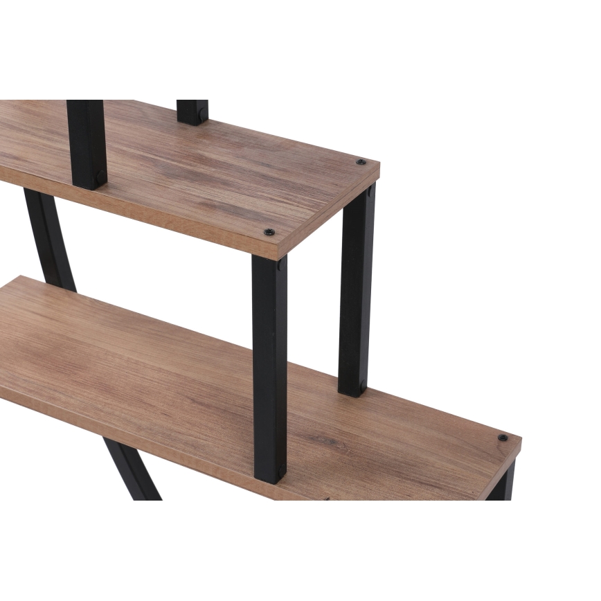 Bloemenstandaard GARDEN 180x85 cm bruin/zwart