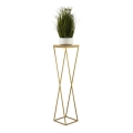 Bloemenstandaard LOFT 100x24 cm goud/bruin