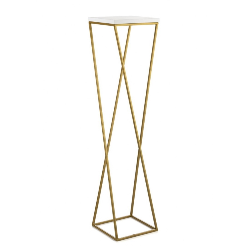 Bloemenstandaard LOFT 100x24 cm goud/wit