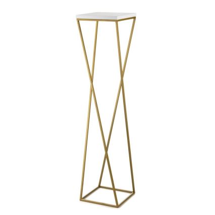 Bloemenstandaard LOFT 100x24 cm goud/wit