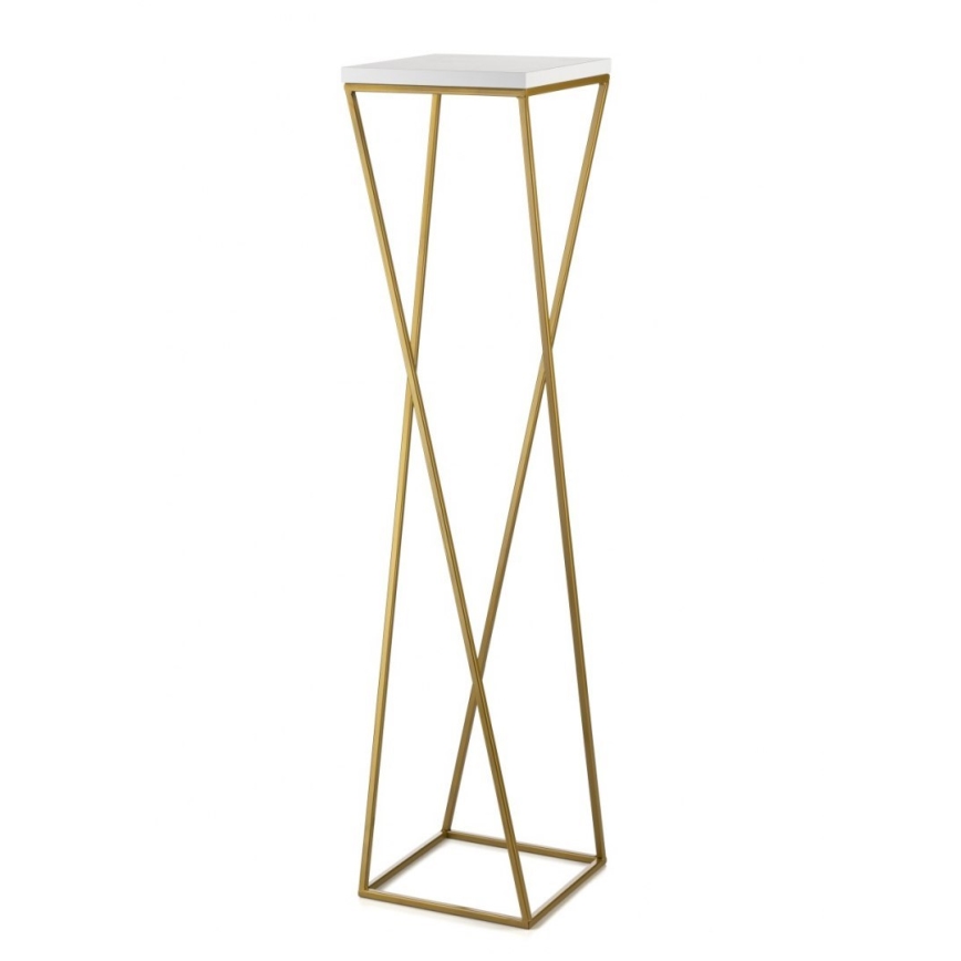 Bloemenstandaard LOFT 100x24 cm goud/wit