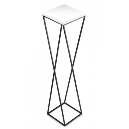 Bloemenstandaard LOFT 100x24 cm zwart/wit